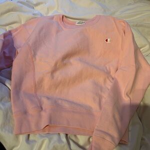 Champion Light Pink Reverse Weave Crewneck Sweatshirt